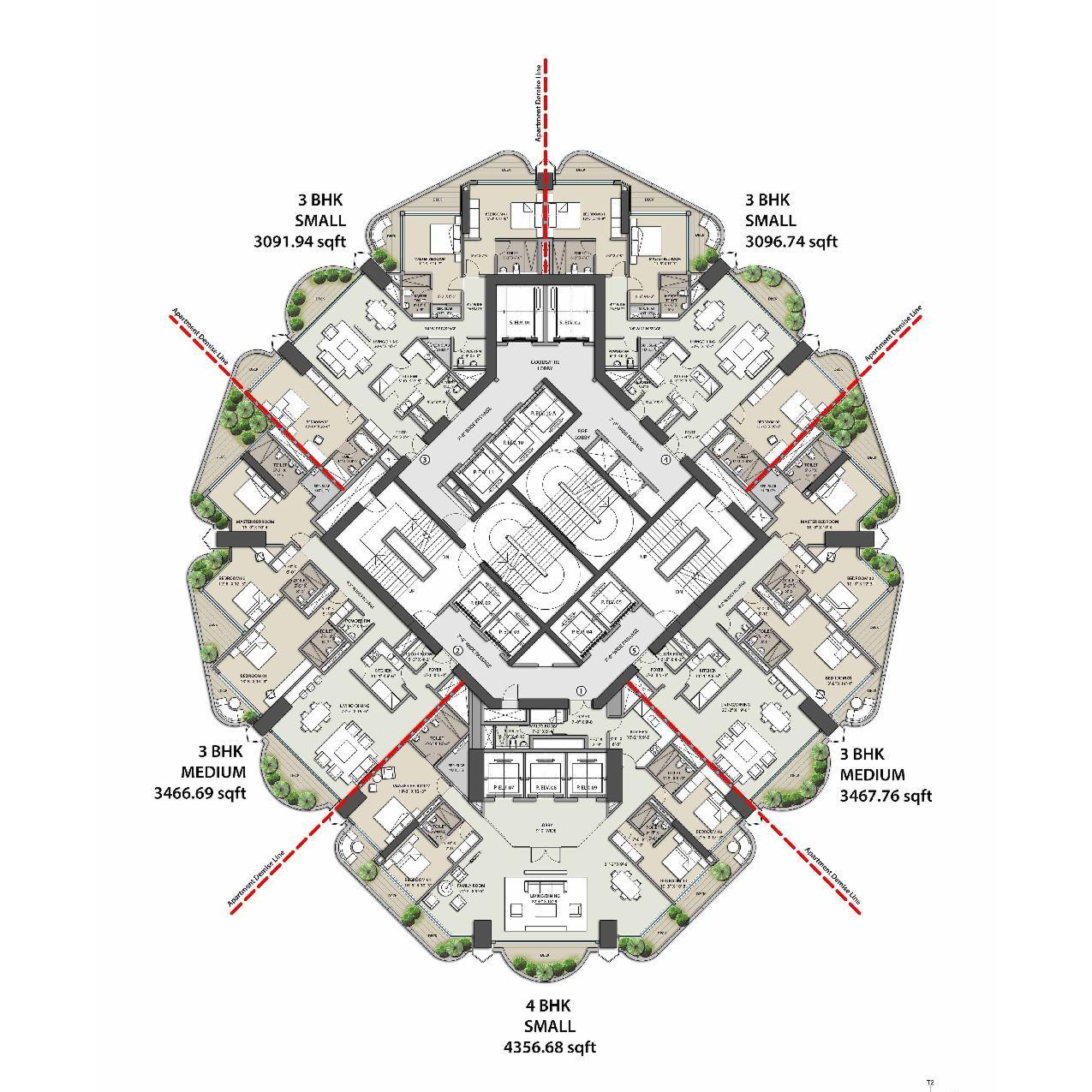 Blurred Omkar 1973 floorplan preview